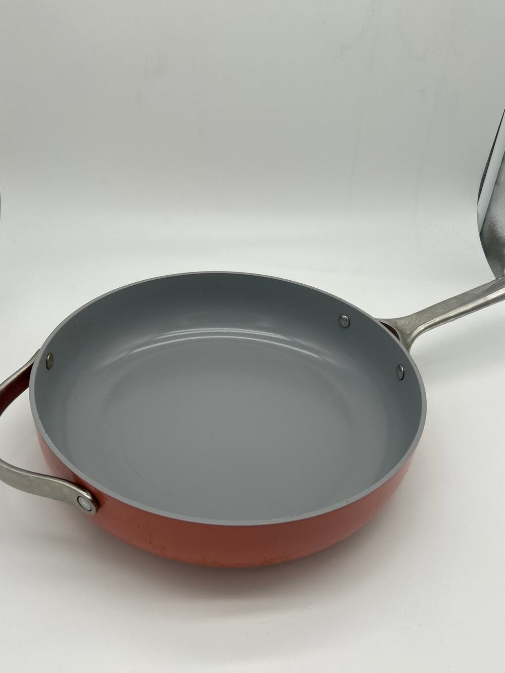 Caraway 4.5 Qt Ceramic-Coated Sauté Pan 12” Perracotta Nonstick No Lid
